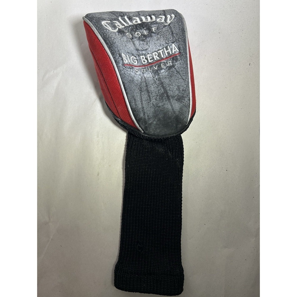 Callaway Big Bertha Golf Driver Headcover Sock Protector Cover Red Black Grey